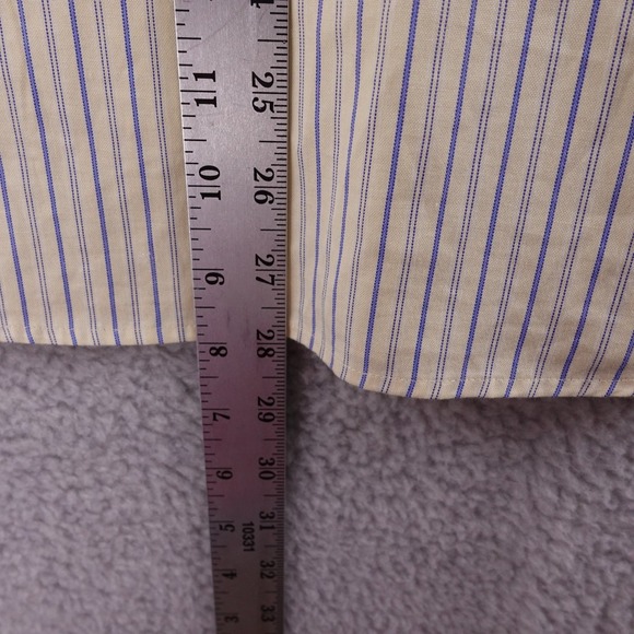 Vintage LL Bean Womens 14 Striped Button Up Shirt Long Sleeve Casual Classic Fit - Picture 6 of 7